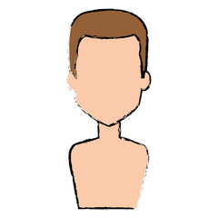 young man shirtless avatar character