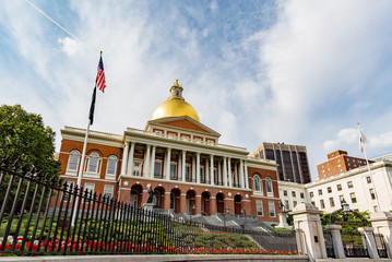 The Massachusetts State House in Boston - 184447891