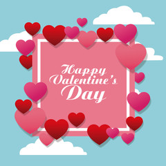 Fototapeta na wymiar Happy valentines day icon vector illustration graphic design