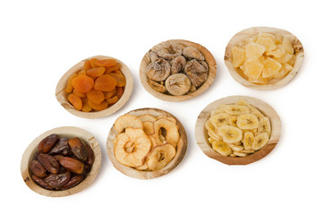 Getrocknete Früchte, verschieden
