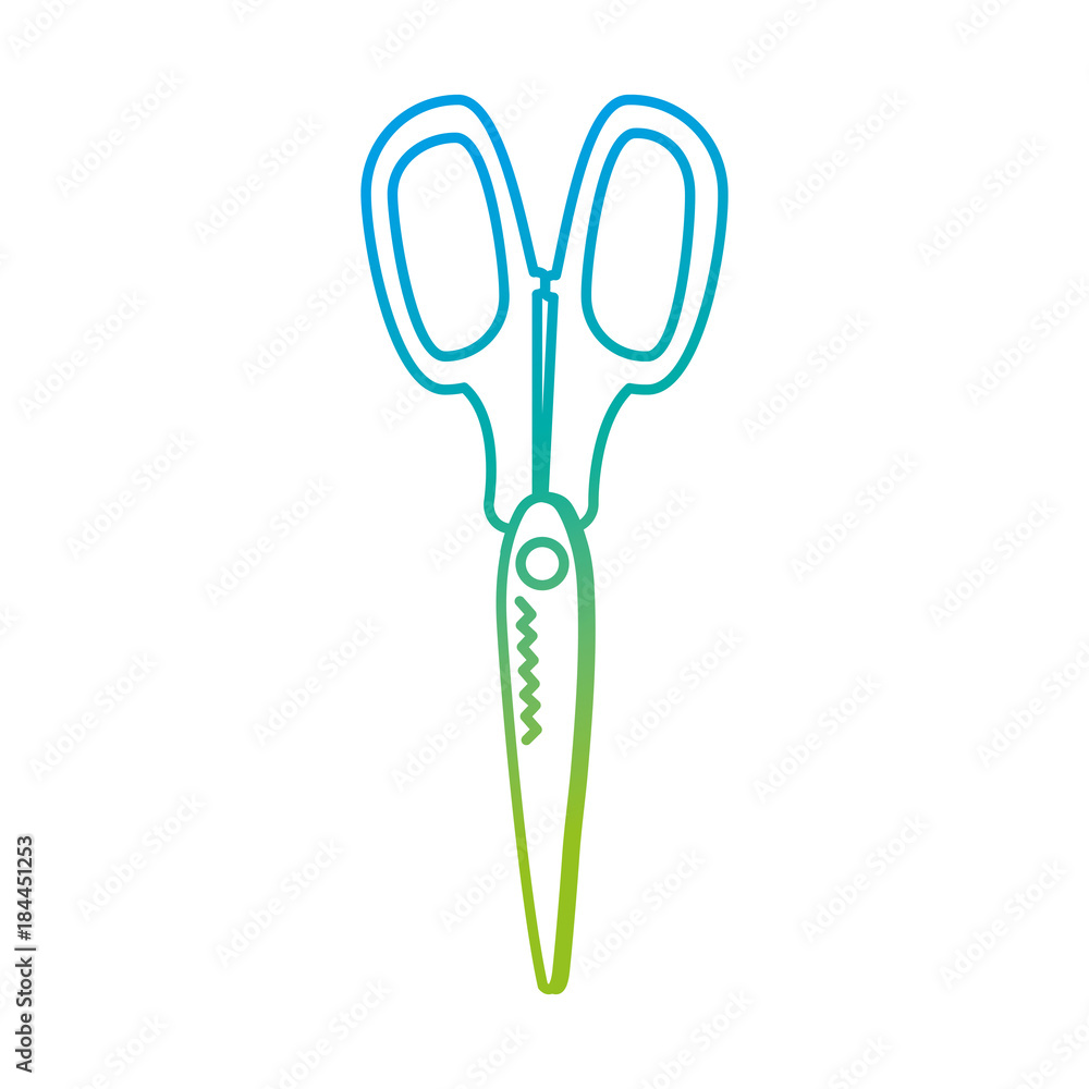 Canvas Prints isolated scissor design