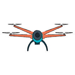 drone technology isolated icon vector illustration design