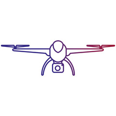 drone technology with camera vector illustration design