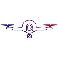 drone technology with camera vector illustration design