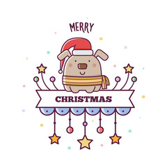 Merry Christmas. Vector illustration.