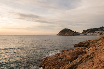 Sunrise in the village of Tossa de Mar, Costa brava