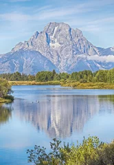Printed roller blinds Teton Range Mount Moran reflected in the water, Oxbow view point, Grand Teton National Park, USA