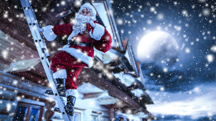 santa claus and winter time 