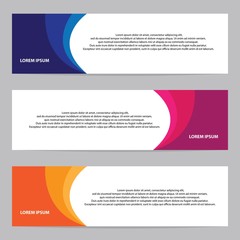 Vector banner modern abstract