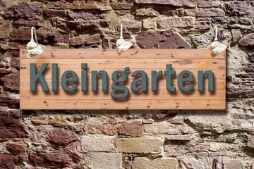 Schild 209 - Kleingarten