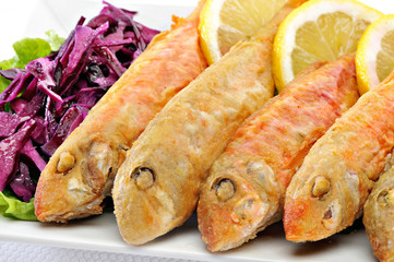 Fried Koutsomoures Greek Fish