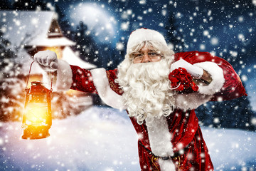 santa claus and winter time 