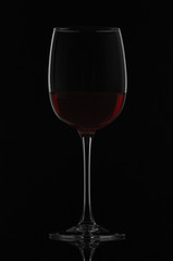 Glass of red wine
