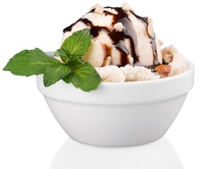 Ice Cream Scoop in a Bowl
