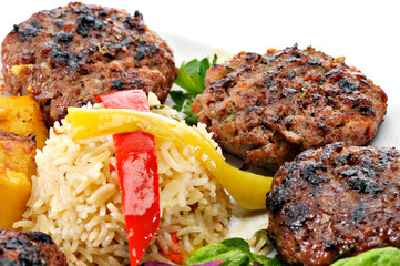 Greek Burger Plate