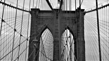 Obraz premium Brooklyn Bridge in Abstract