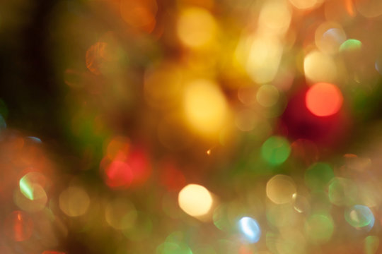 Christmas tree with blur effect.