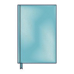 notebook with bookmark template blank corporate stationery diary drawn image