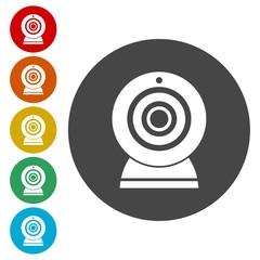 Webcam sign icon 