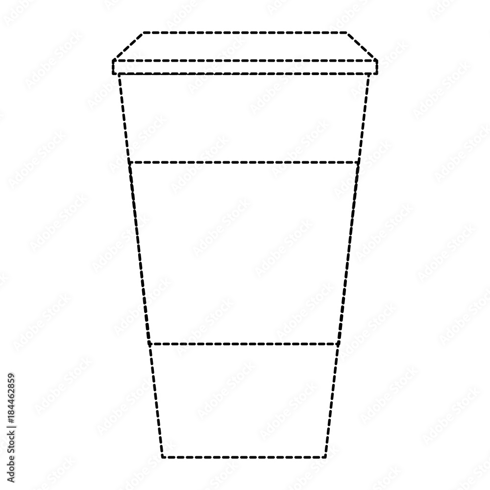 Canvas Prints coffee paper cup template blank corporate identity design vector illustration dotted line design