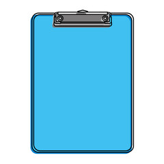 office clipboard clip stationery element blank icon vector illustration