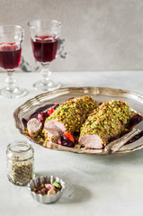Pistachio Crusted Pork Tenderloin
