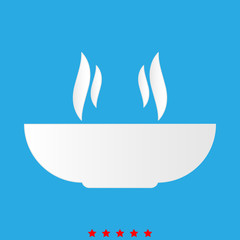 Hot dish icon . Different color .