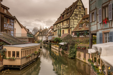 Obraz premium Christmas sketches. The city of Colmar France.