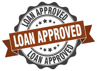 Obraz premium loan approved stamp. sign. seal