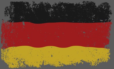 grunge flag of Germany