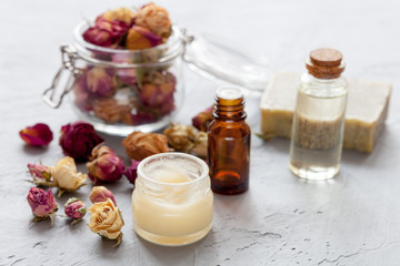 Organic rose cosmetics