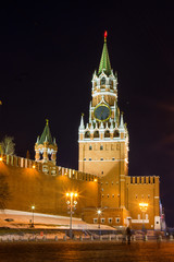 Fototapeta na wymiar Night view of Moscow Red Square