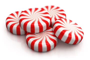 Aluminium Prints Sweets Traditional Christmas candy sweets