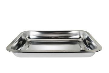 Stainless tray / Stainless tray on white background. - 184476871