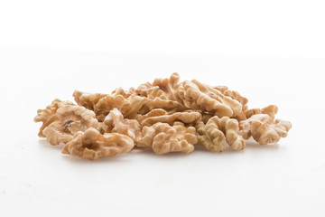 Pile of shells walnuts