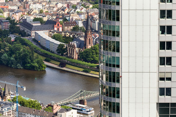 Obraz premium frankfurt germany from above