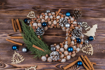 Christmas wreath .