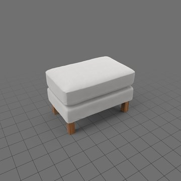 Rectangle shaped ottoman