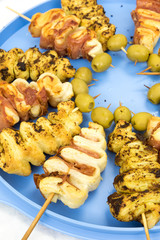 The Christmas cooking skewers