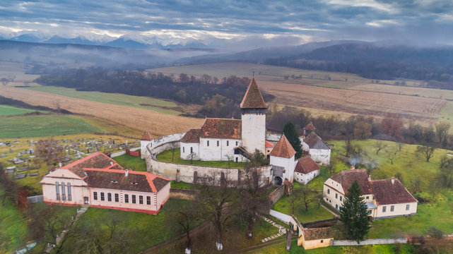 Hosman fortified church in Transylvania, Romania