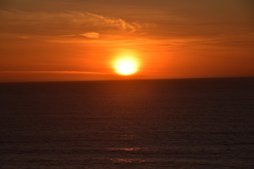 Naklejka na ściany i meble Sonnenuntergang am Atlantik