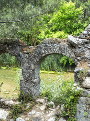 Fototapeta na wymiar Ruins of the port of the ancient city of Olympos