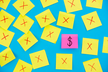 Color stickers with fails and one ascend