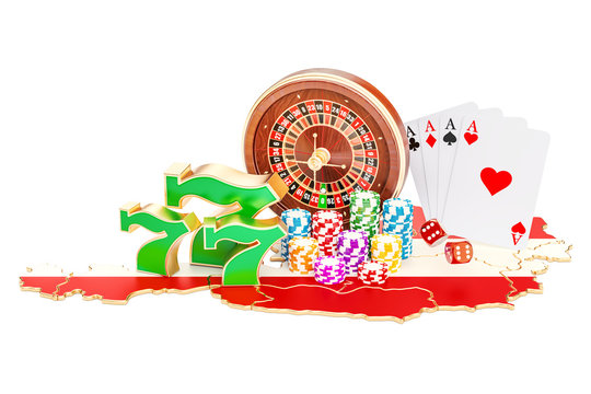 Casino and gambling industry in Austria concept, 3D rendering