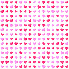 Red and pink hearts 