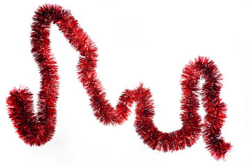 Christmas garland. Isolated photo.