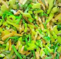 cut dry sugary fruits