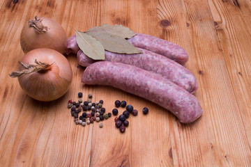 Bavarian background sausage food