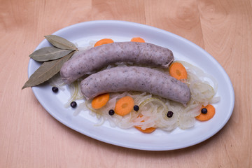 Bavarian background sausage food sour