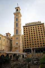 Fototapeta na wymiar Saint Georges Maronite Cathedral in Beirut, Lebanon